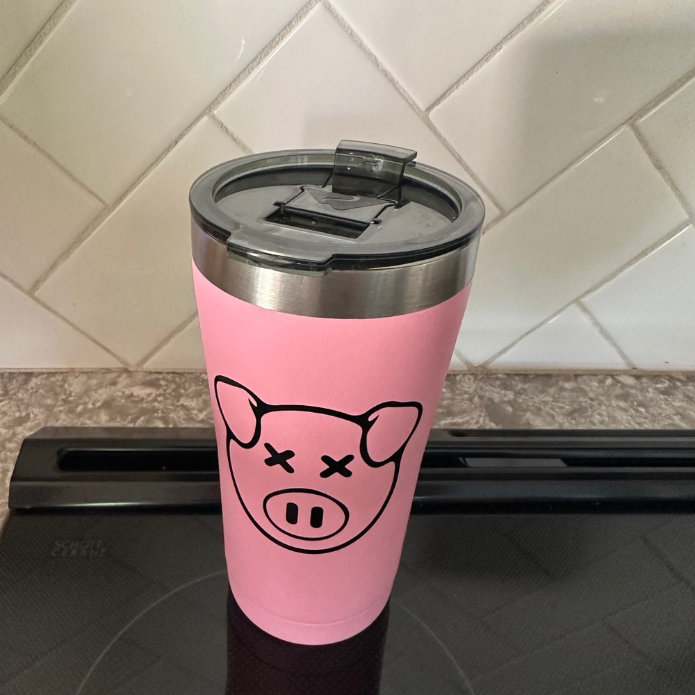 New! Custom Shane Dawson Pig Ozark Pink Tumbler